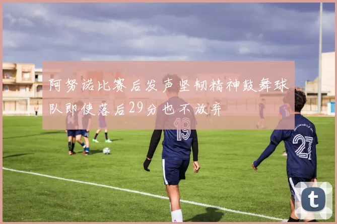 阿努诺比赛后发声坚韧精神鼓舞球队即使落后29分也不放弃